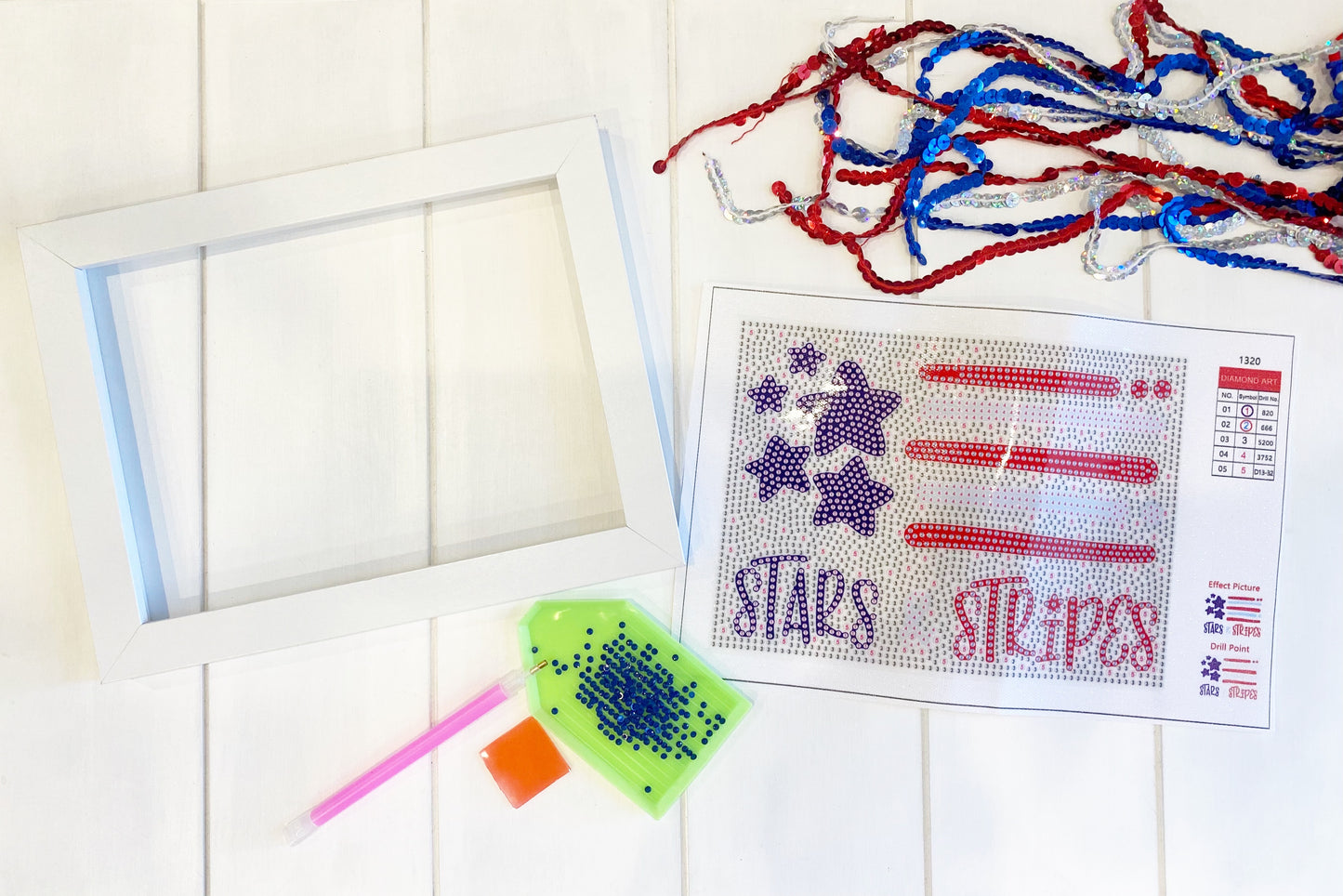 Stars & Stripes Diamond Painting Kit