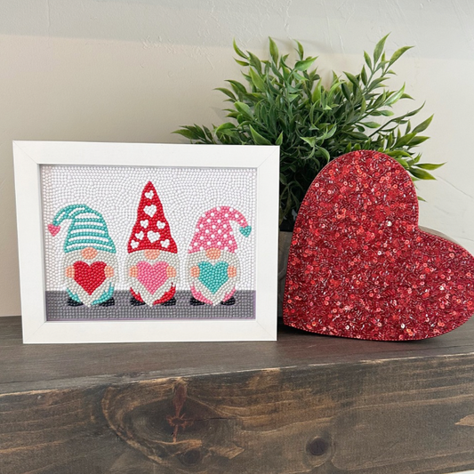 Valentine Gnomes Diamond Painting Kit